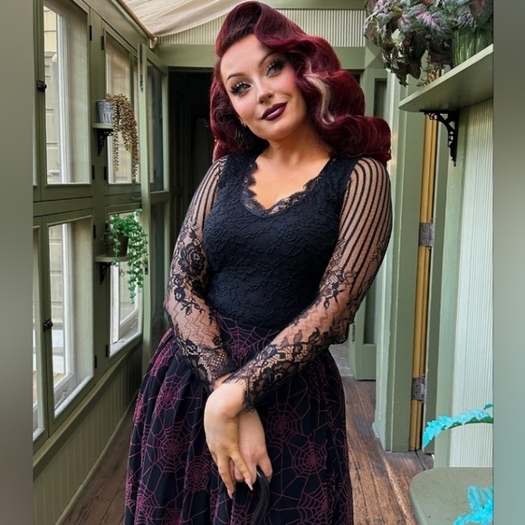The Oblong Box Shop Tops - Oblong Box Winchester Victorian Lace Top